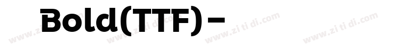 美团体 Bold(TTF)字体转换